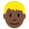 Blond-Haired Person - Black emoji on Twitter